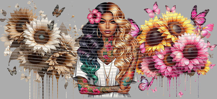 16oz Sunflower Girl-SU-230